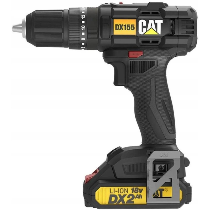 CAT DX155 Power+ akkumulátoros ütvefúró-csavarozó akku és töltővel kofferben (15693)