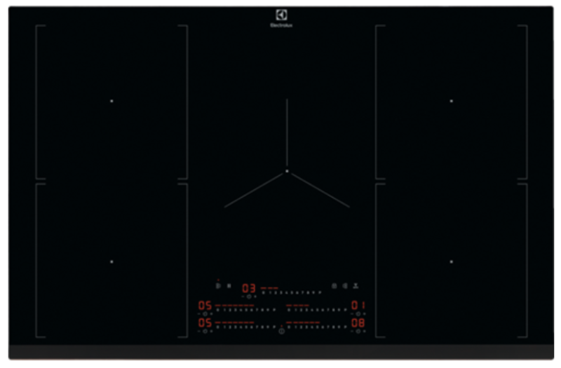 Electrolux MultiBridge 600 Beépíthető indukciós főzőlap, 80 cm (EIV84550)