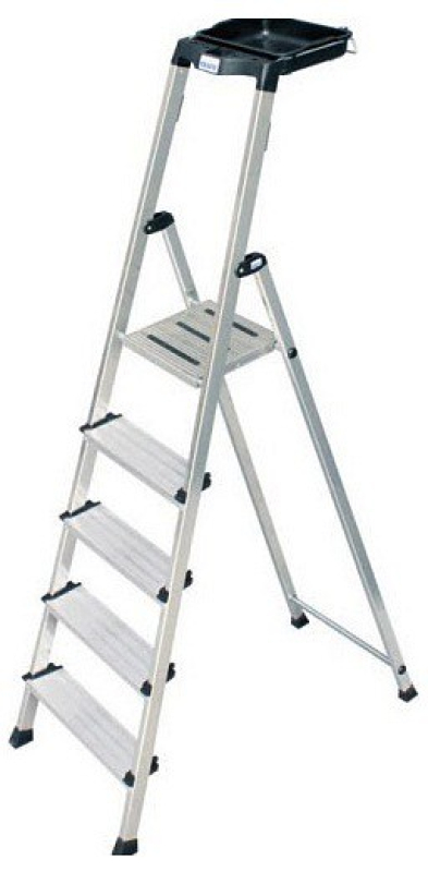 Krause Monto Secury lépcsőfokos állólétra 5 fokos  (126535)