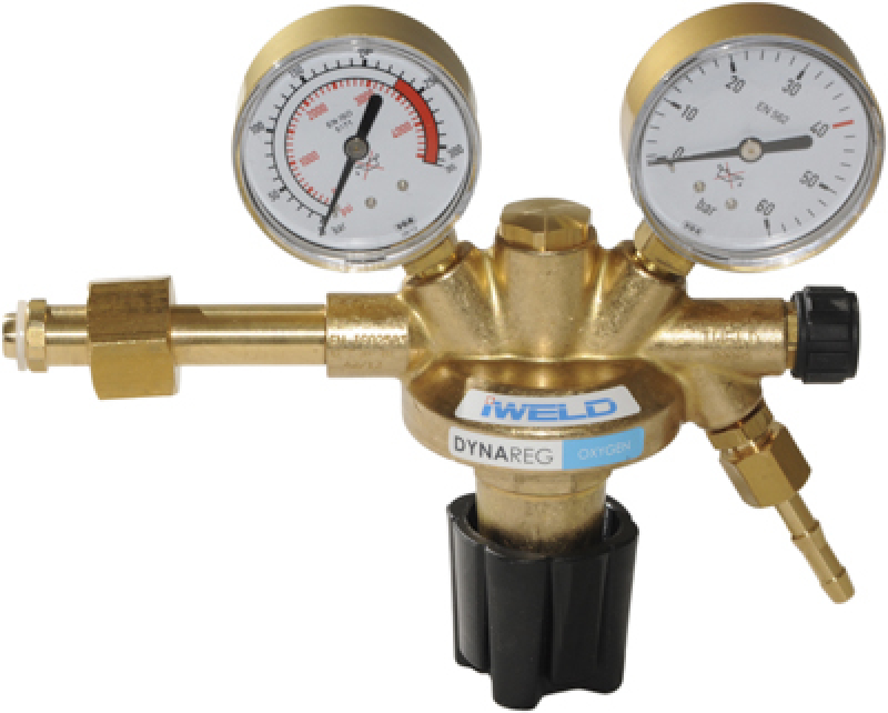 Iweld Dynareg Oxigén palack nyomáscsökkentő 230/40 bar, 2 manométerrel
