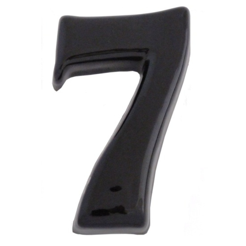SB  kerámia házszám 7 fekete 12cm (3970067)