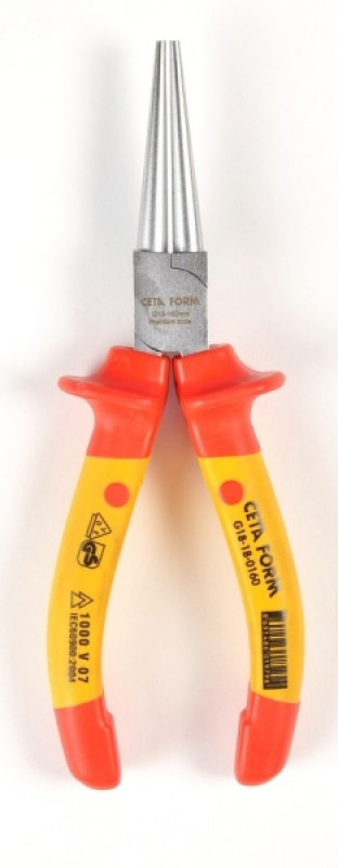 Ceta Form Szigetelt kerekcsőrűfogó 2K  160 mm (CE-G18-18-0160)