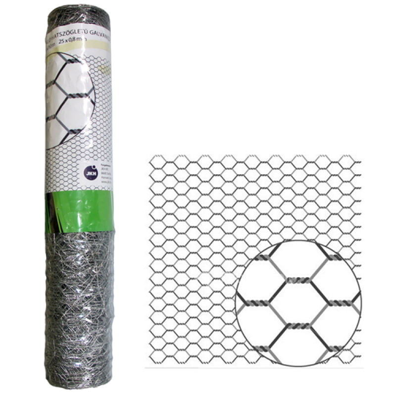 Háló 10 x 0,5 m hatszögletű 25 mm d=0,7 mm horganyzott (3121549)