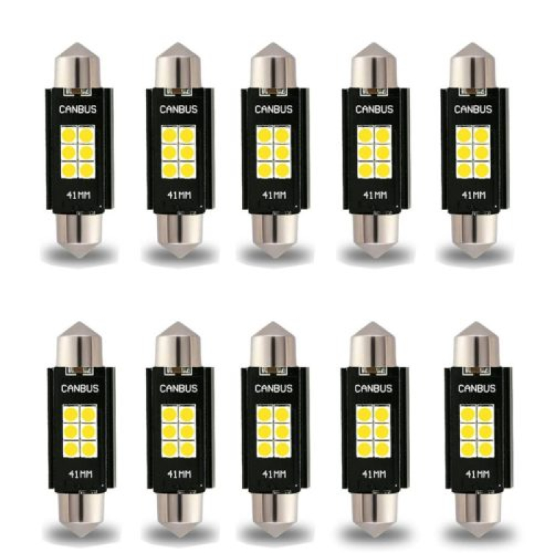 Szofita LED RSJ-306SMD-36 3030 6 SMD CANBUS 12/24V hűtőbordás, 36mm, 10 db (21257)