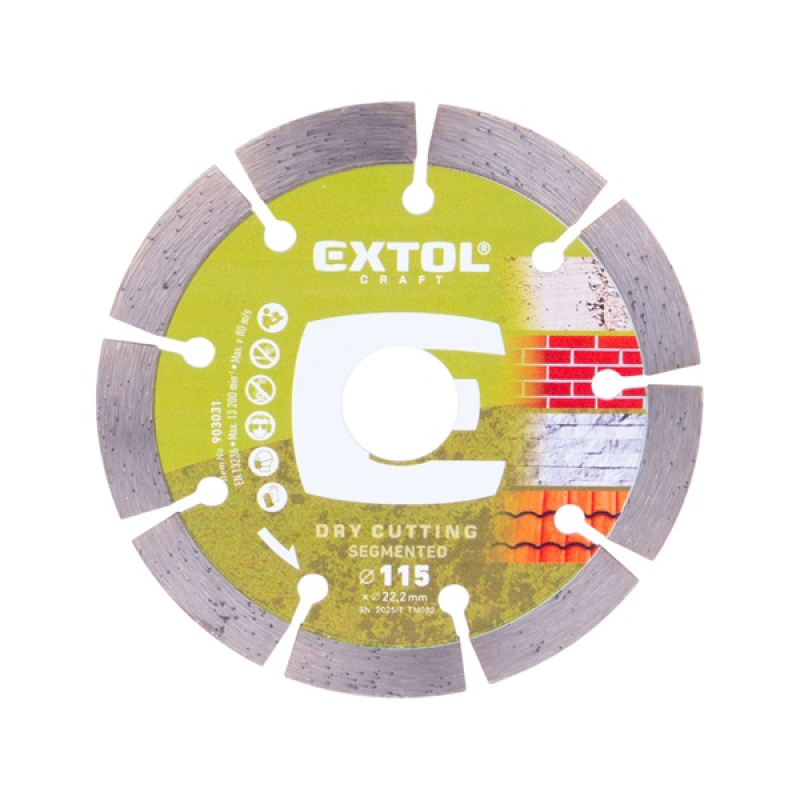 Extol Craft gyémántvágó szegmenses 115×22,2×1,8mm (903031)