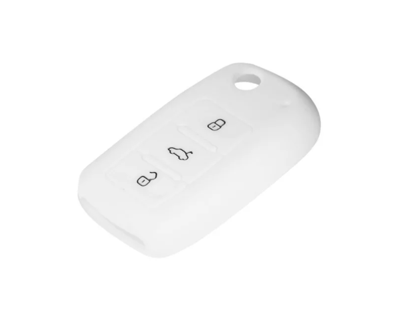 Autókulcs tok Ford gumi, fehér (80117)