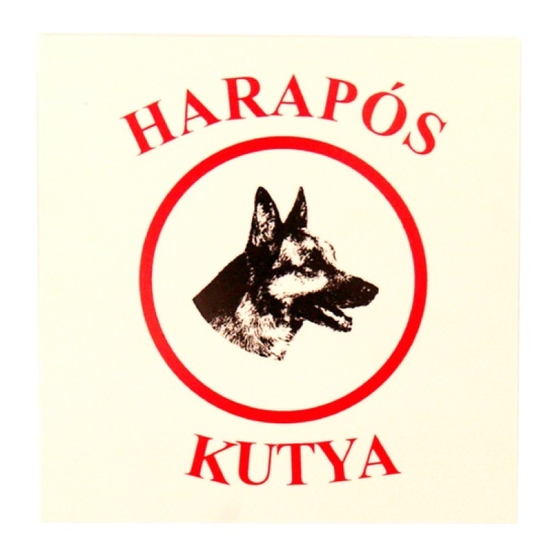 SB  tábla műanyag 13x13cm kutya szimbólum (3970143)