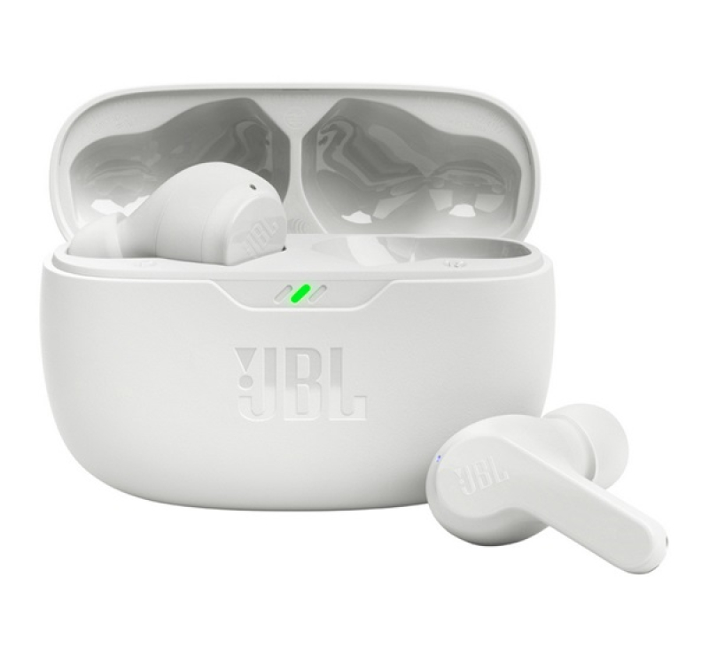 JBL WAVE BEAM bluetooth fülhallgató SZTEREO (v5.2, TWS, mikrofon, IP54 + töltőtok) FEHÉRJBLWBEAMWHT