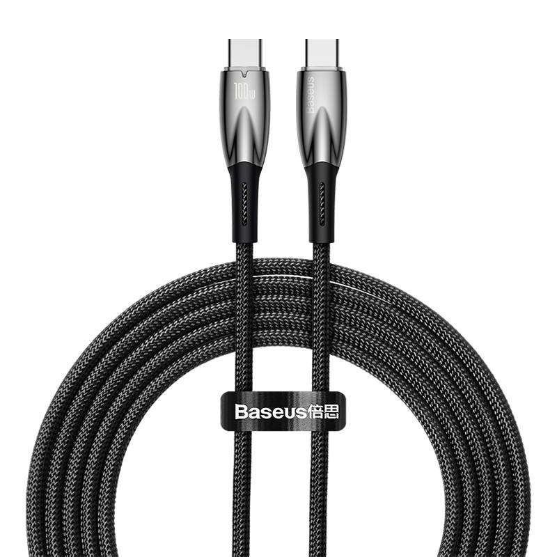 Baseus Glimmer Series USB-C apa - USB-C apa adat és töltőkábel 2m (CADH000801)