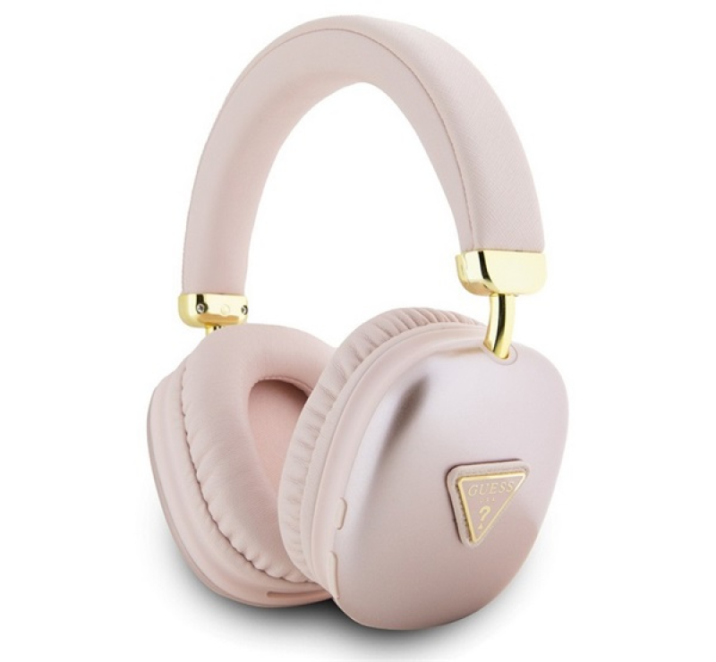 GUESS PU LEATHER 4G TRIANGLE LOGO bluetooth fejhallgató SZTEREO (v5.3, mikrofon, zajszűrő, IPX4 vízá