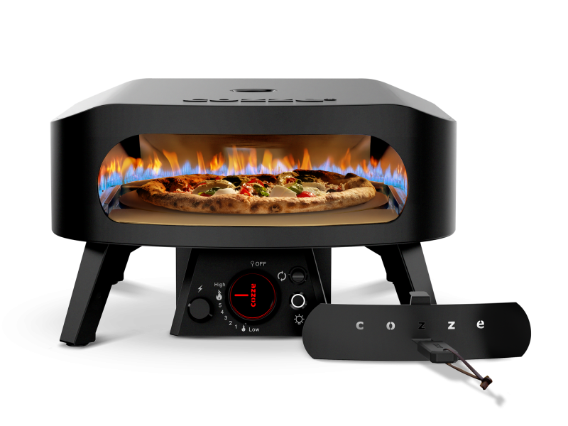 Cozze Classic Black Edition gázüzemű forgózsámolyos pizzakemence 13