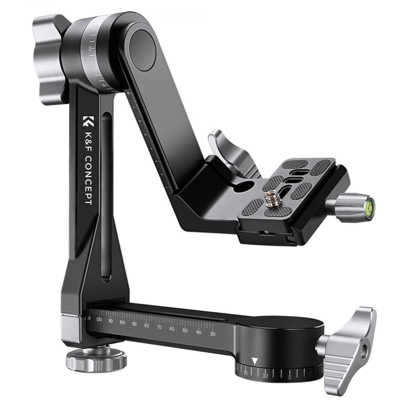K&F Concept gimbal állványfej, arca swiss, CNC alumínium ötvözet (KF-31-052)