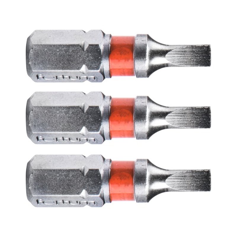 Fortum behajtóhegy lapos, 3 db, S2 acél; 3×25mm, bliszteren (4741103)