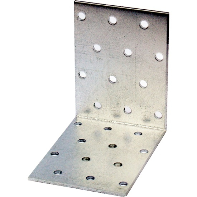 DMX sarokösszekötő lemez perf. 100 x 100 x 60 / 2 mm horganyzott (3217401)