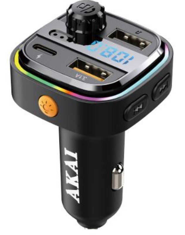 Akai FM transzmitter és töltő FMT-26BT