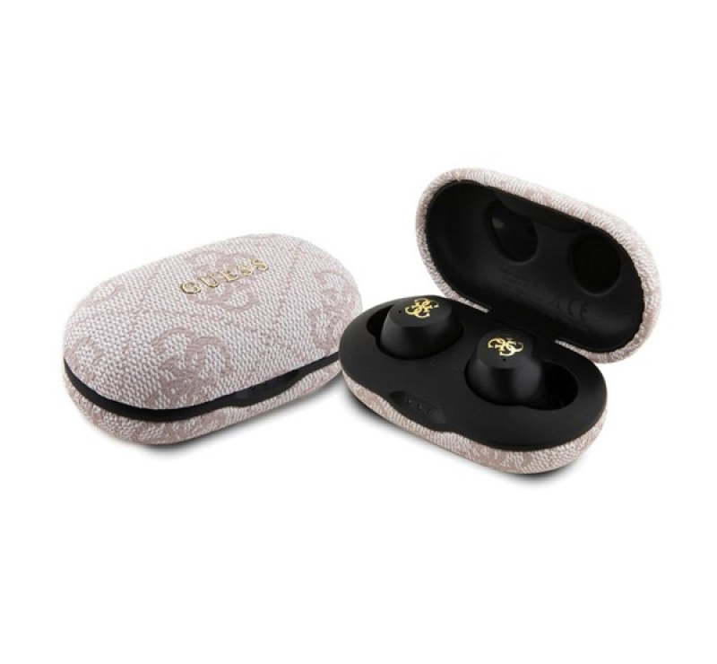 GUESS METAL LOGO bluetooth fülhallgató SZTEREO (v5.3, TWS, mikrofon, zajszűrő, IPX5 vízálló + töltőt