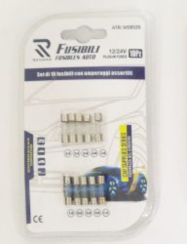 Üvegbiztosíték,10 db-os (17244)