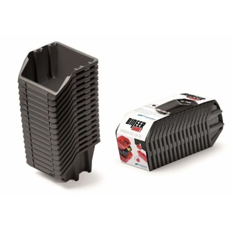 Tárolódoboz 77x60x92mm fekete 16db (5982233)