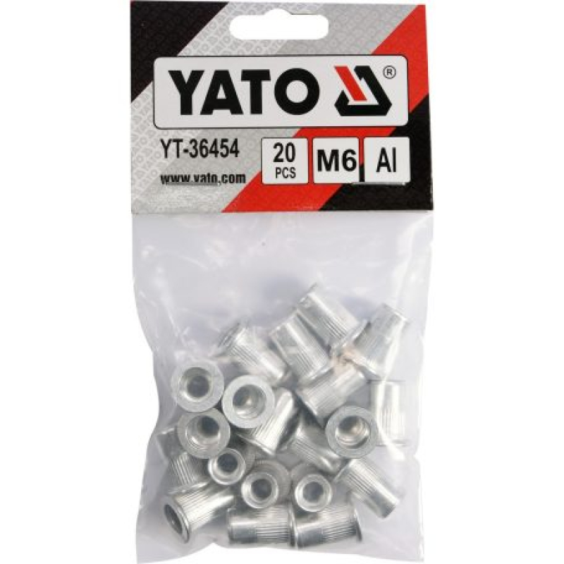 Yato alumínium szegecsanya M6, 20db (YAT-36454)
