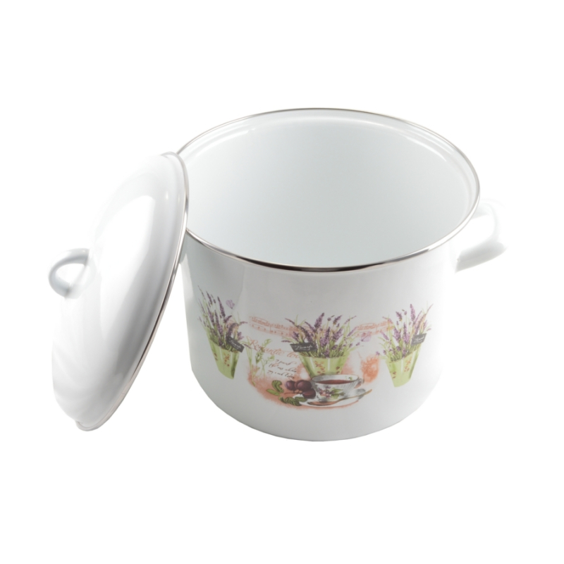 Perfect Home Zománcozott fazék 24 cm+fedő Levendula (13472)