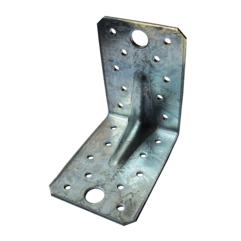 DMX sarokösszekötő lemez erős.  145 x 70 x 90 / 2,5 mm horganyzott (3217564)