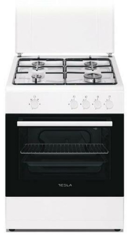 Tesla 4 égős gáztűzhely, fehér (CG6400SW)