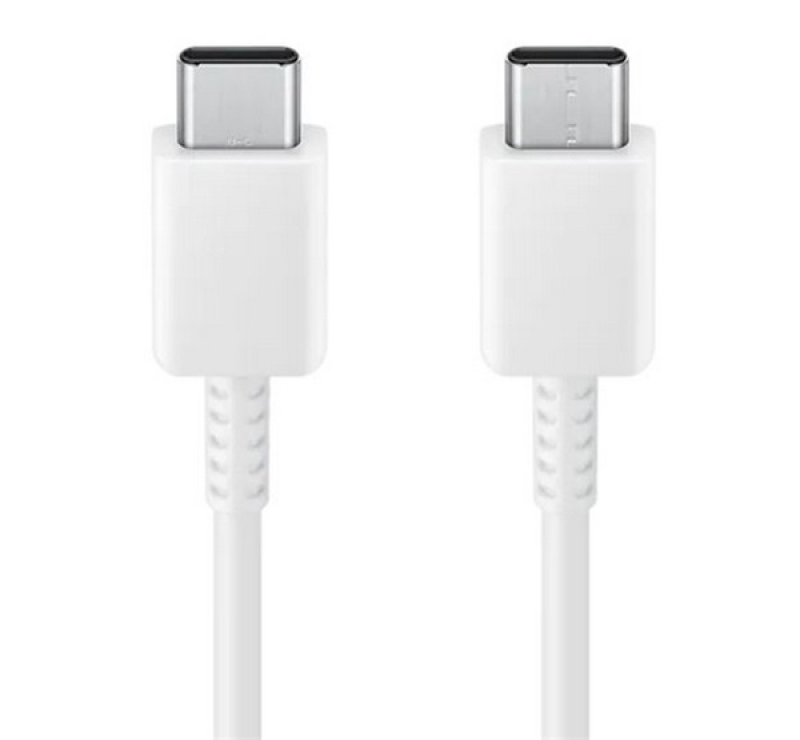 Samsung adatkábel (Type-C - Type-C, 3A, 100W, gyorstöltő, 180cm) FEHÉR