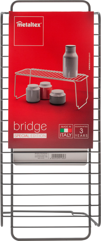 Metaltex Bridge Special Edition polc, szürke színben (360500-Sz)