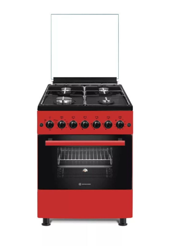 NOVACOOK F6B40 Kombinált tűzhely 57x58 meggypiros (F6B40EF R)