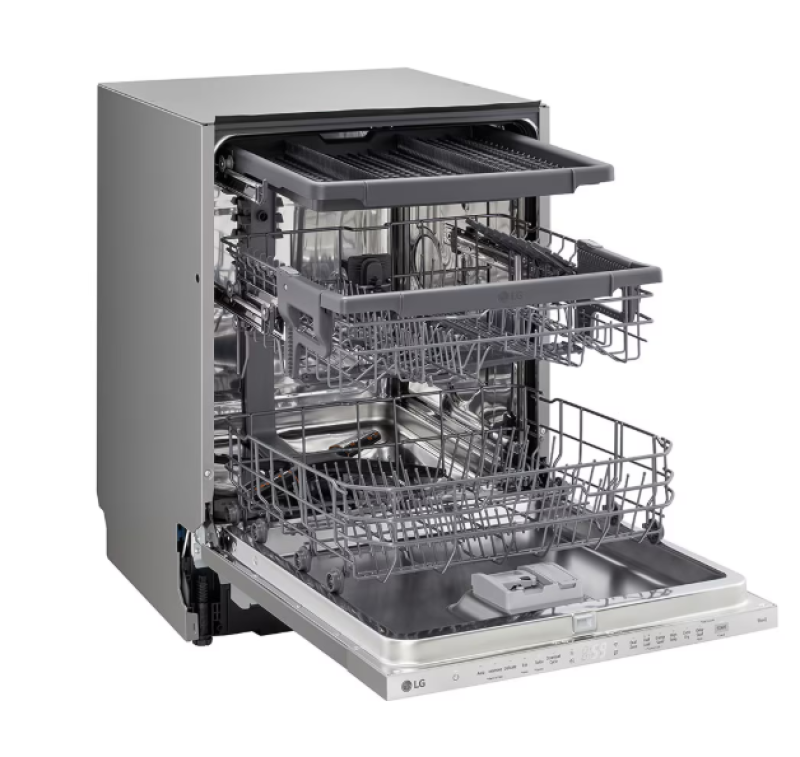 LG DB243TX QuadWash beépíthető mosogatógép 14 terítékes