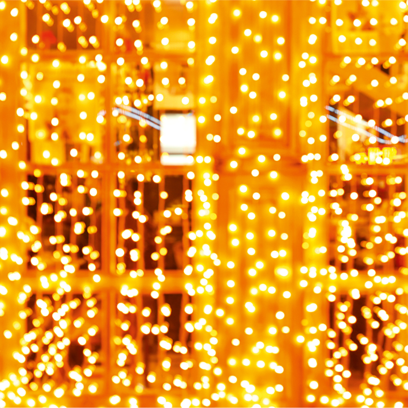 Home (KAF200DWW) LED-es fényfüggöny 2x2m, melegfehér