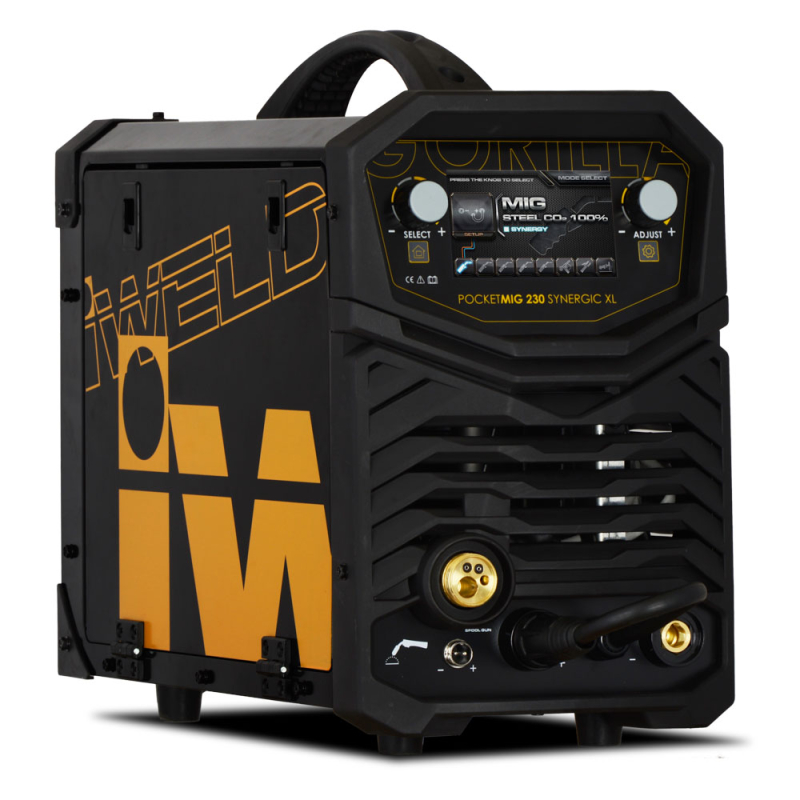 Iweld gorilla pocketmig 230 Synergic XL hegesztő inverter (800MIG230SYN)