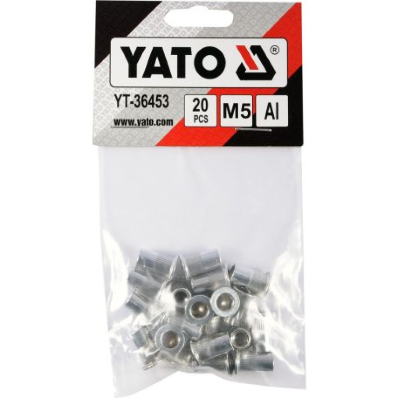 Yato alumínium szegecsanya M5, 20db (YAT-36453)