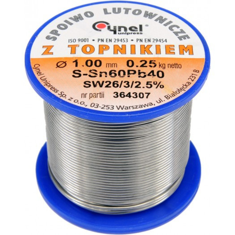 Forrasztó ón 1,0mm/250g (TOY-76811)