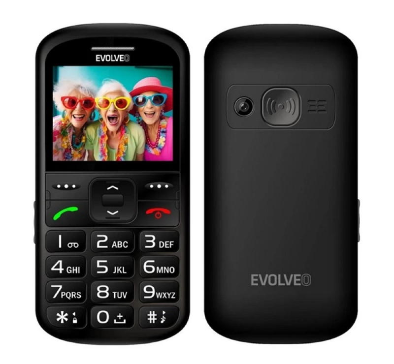 Evolveo EP-570 EasyPhone XS mobiltelefon FEKETE