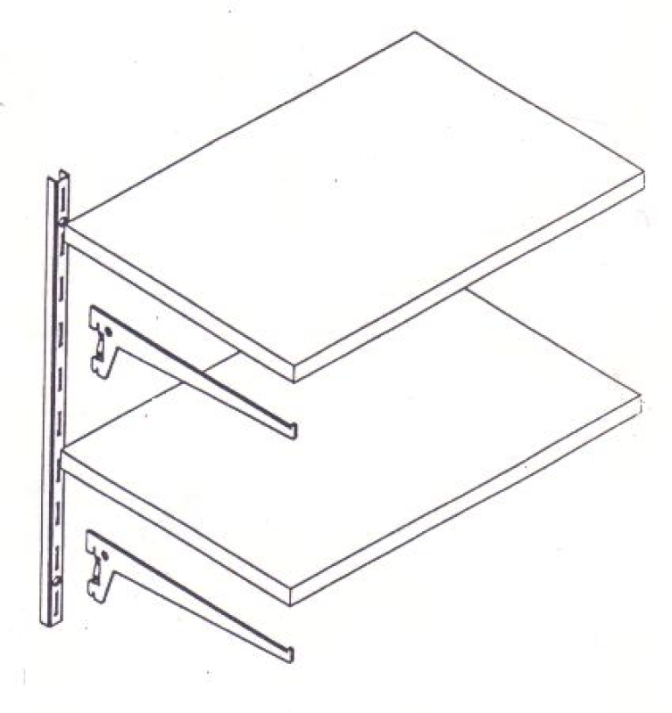 Szerszámtartó állványhoz polc 35cm 2db konzollal (15195)