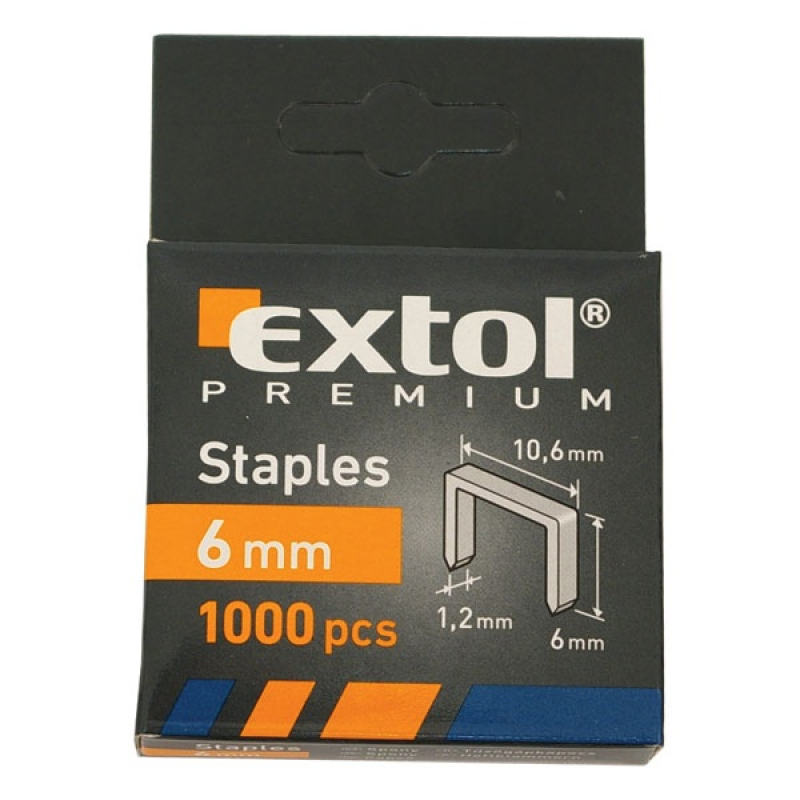 Extol Premium tűzőgépkapocs profi (10,6×0,52×1,2mm) ; 12mm, 1000db (8852204)
