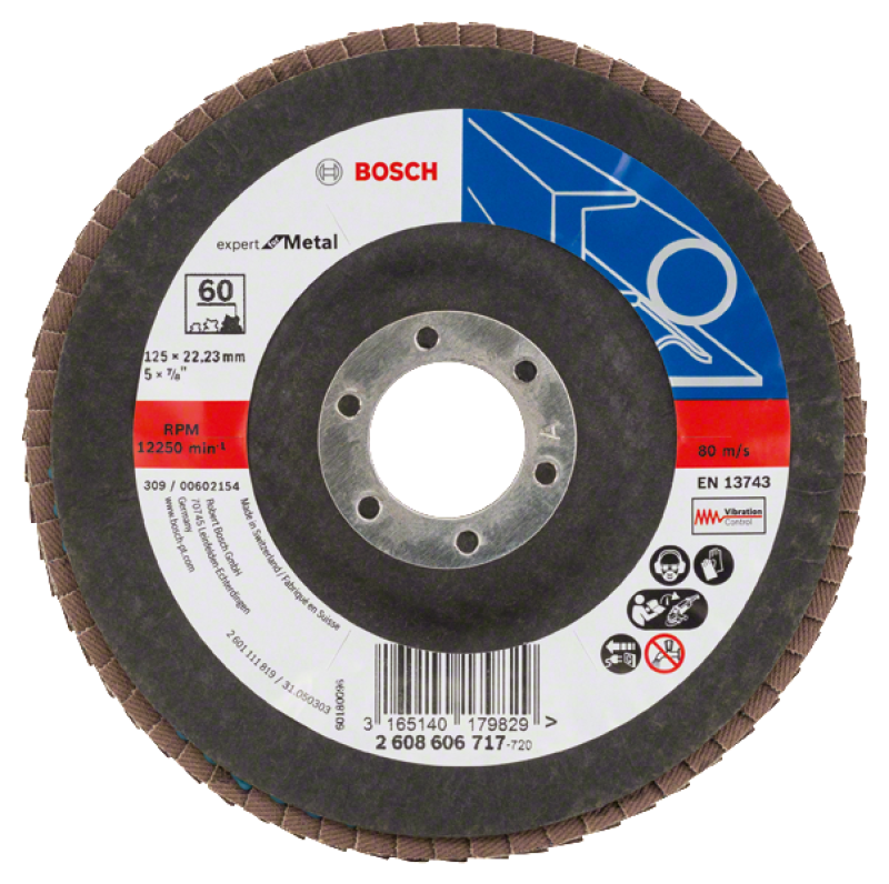 Bosch X551 Zirkon legyezőtárcsa, átmérő 125 mm, P60 (2608606717)