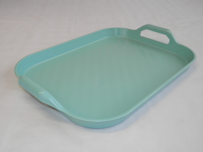 Műanyag füles tálca 43x33 cm menta (250)