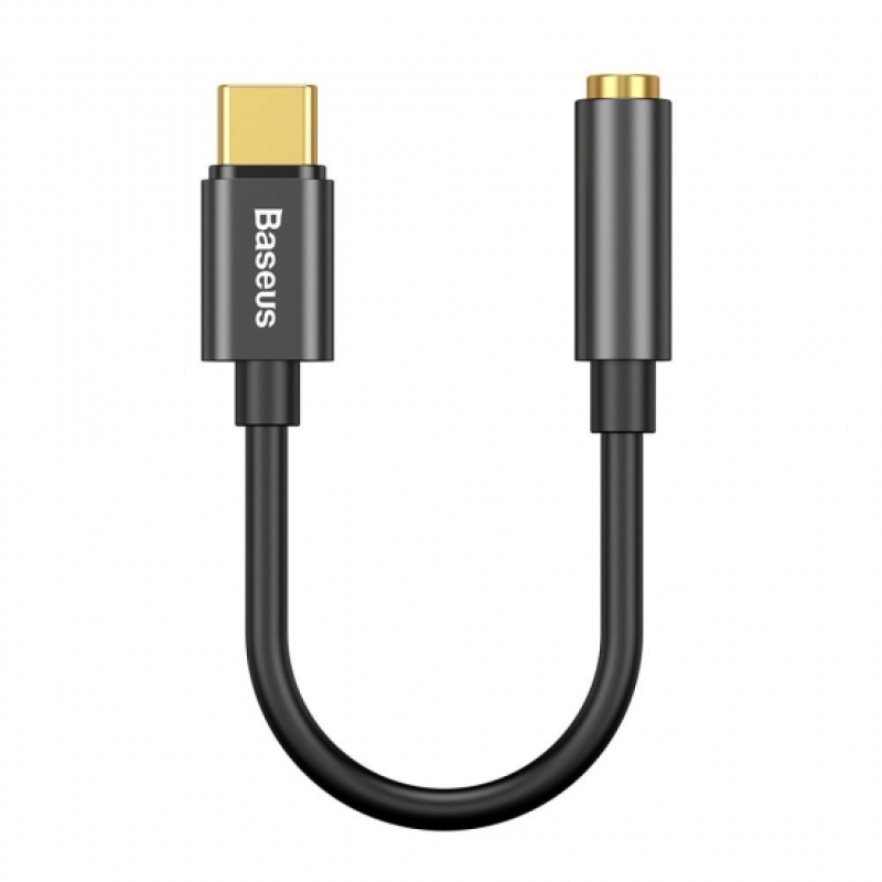Baseus L54 Type-C to 3,5 mm adapter, fekete