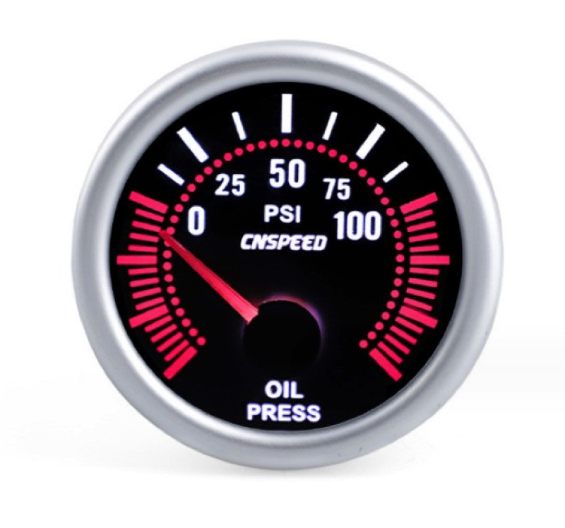 Olajnyomás mérő fekete számlappal (84047)