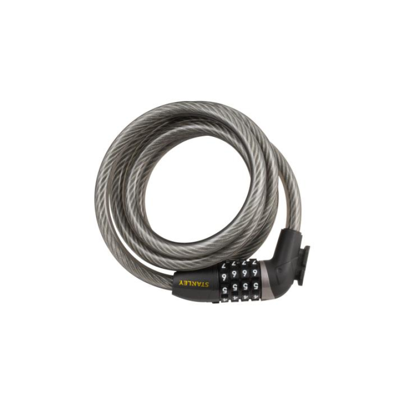 STANLEY számkombinációs kerékpár zár, 180cm (S755-204)