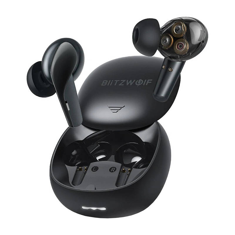 BlitzWolf Wireless fülhallgató, fekete (BW-FYE15)
