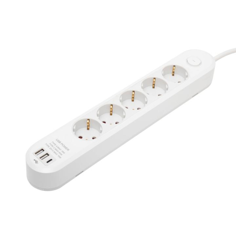 Home hálózati elosztó, 3m (NV5K3USBC)