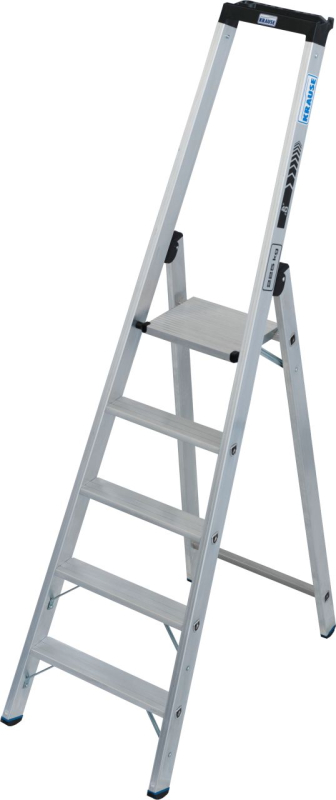 Kruse Stabilo 5 lécsőfokos állólétra, magas kapaszkodóval, 225 kg terhelhetőség (135032)