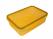 PrímaNet - Csatos, szögletes műanyag ételdoboz 1,5 l sárga (578)