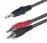 PrímaNet - Audió kábel, 3,5 mm sztereó dugó-2 RCA dugó, 10 m (A 49-10)