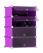 PrímaNet - Variálható elemes bútorcsalád, 4 ajtós cipős szekrény, lila (V0104T4P)