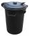primanet-Háztartási kuka 110 L fekete műanyag (11950)