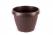 PrímaNet - Virágtartó, hordó alakú, 32 cm, barna műanyag